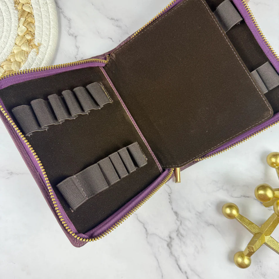 Girologio 12 Slot Zipper Pen Case - Sugar Plum