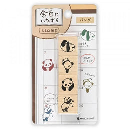 NB Wooden Stamps Mischief in the Margins - Panda