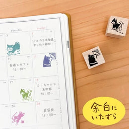 NB Wooden Stamps Mischief in the Margins - Shiba Inu
