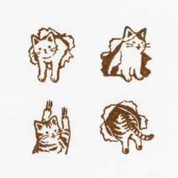 NB Wooden Stamps Mischief in the Margins - Cat
