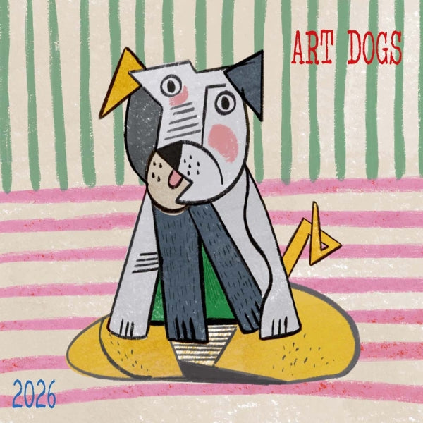 2026 16 Month Wall Calendar - Art Dogs