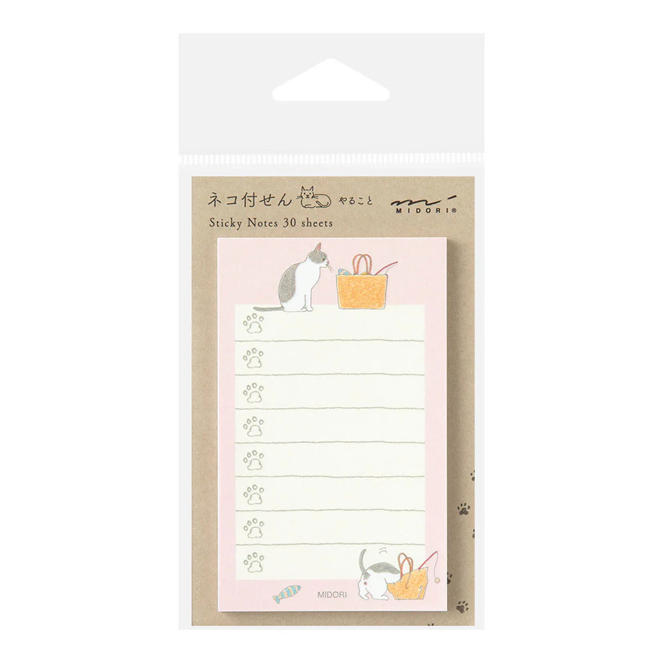 Midori Sticky Notes - To Do Cat