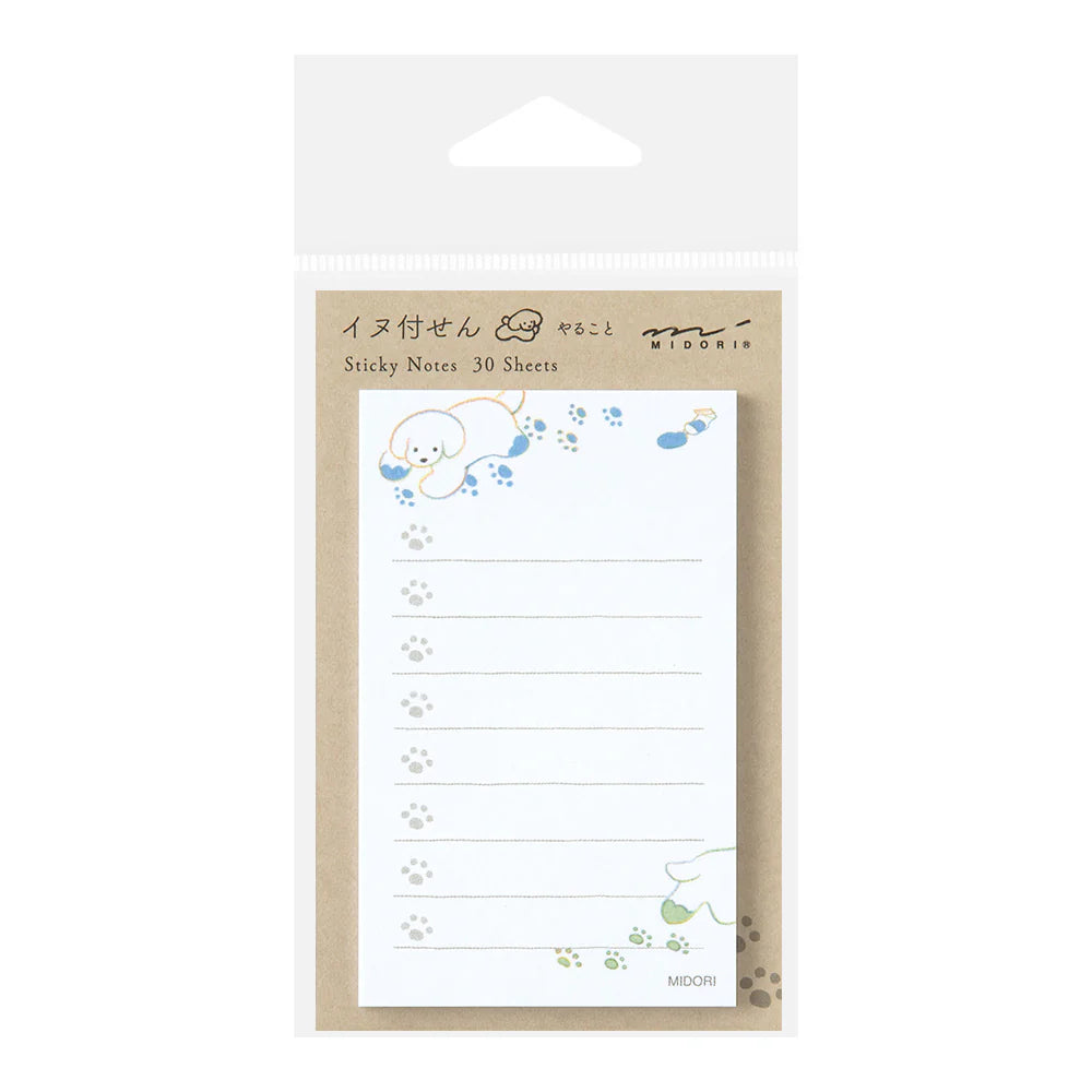 Midori Sticky Notes - To Do Dog White – Flax Pen to Paper