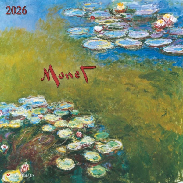 2026 16 Month Wall Calendar - Claude Monet