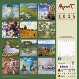 2026 16 Month Wall Calendar - Claude Monet