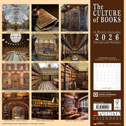2026 16 Month Wall Calendar - The Culture of Books