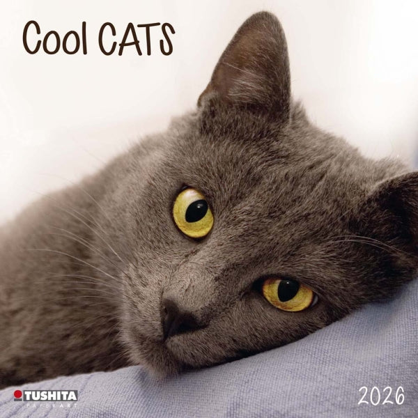 2026 16 Month Wall Calendar - Cool Cats