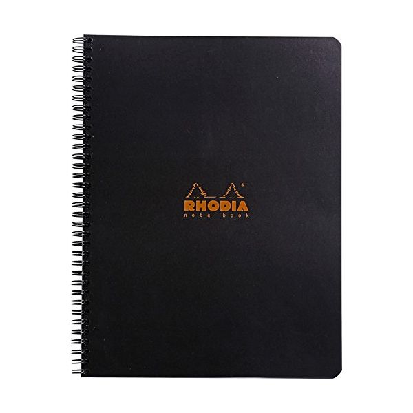 RHODIA Notebook 8.5x11 Black – Flax Pen to Paper