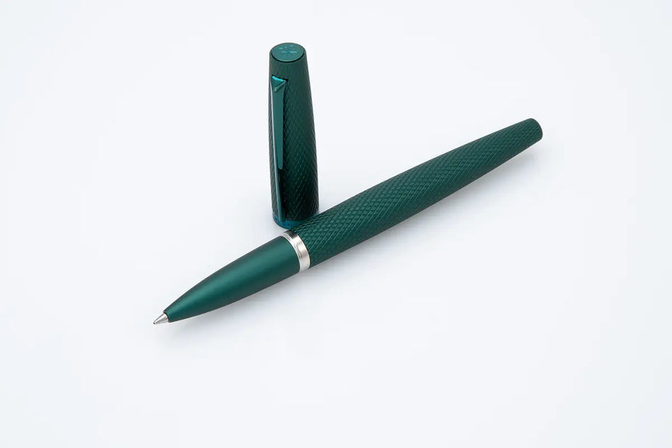 Diplomat Viper Rollerball - Green Guilloche