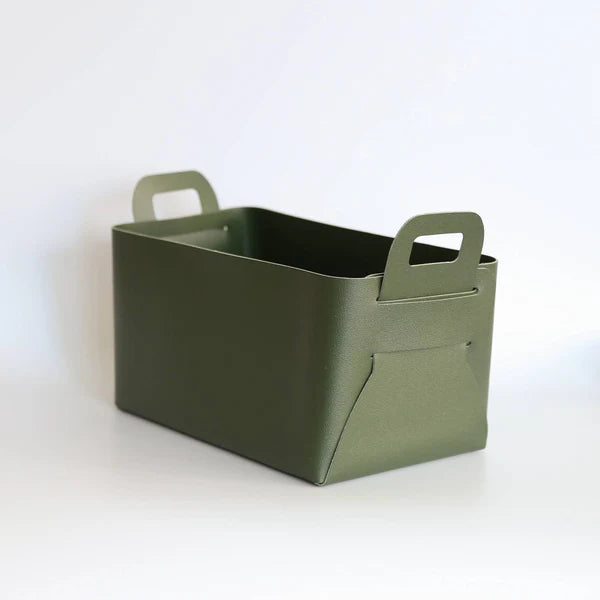 Zora Botanica Foldable Storage Basket - Forest Green