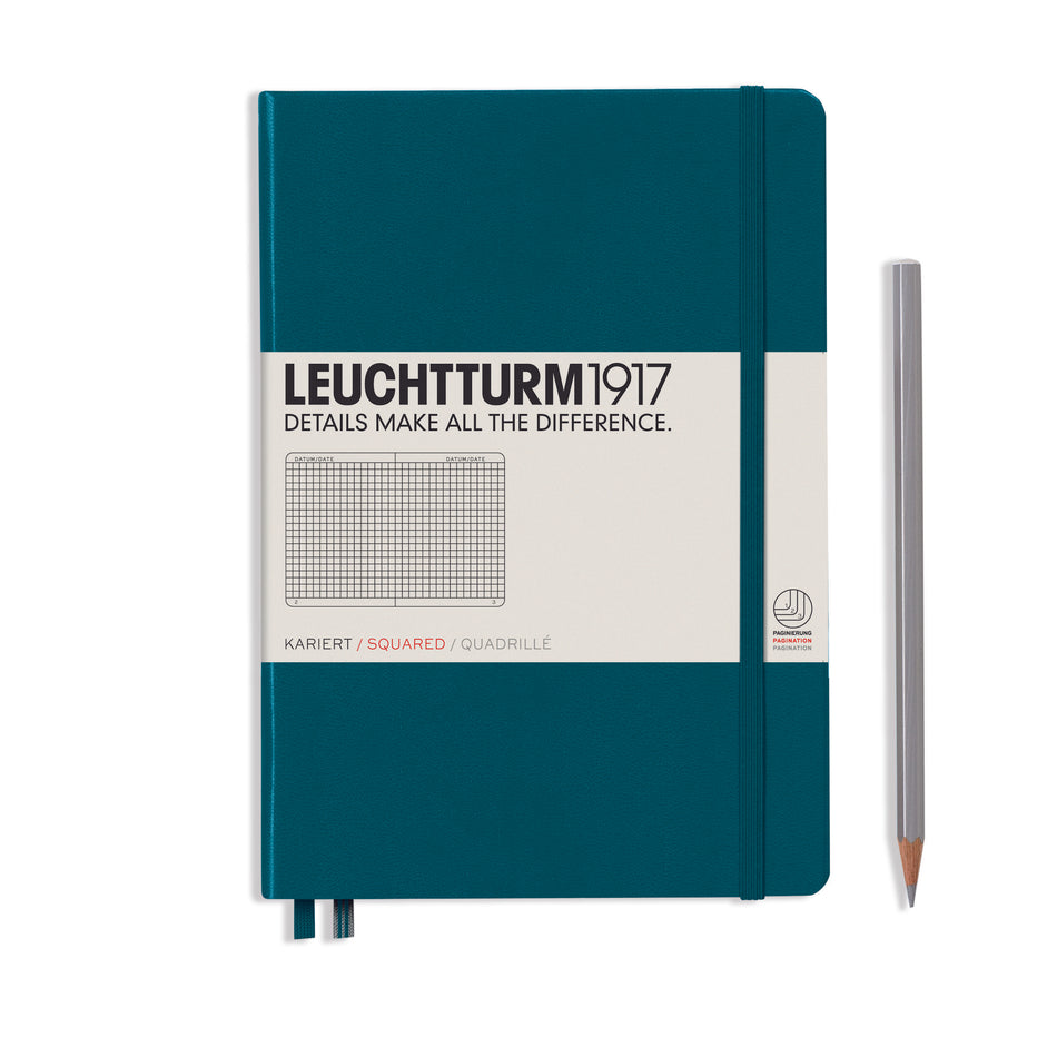 LEUCHTTURM1917 Notebook Medium (A5) squared – Pacific Green
