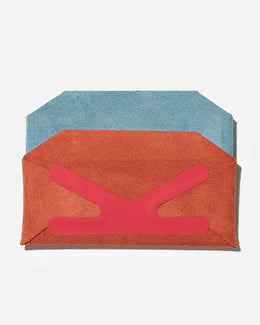 Craighill Batten Card Wallet - Sky/Orange