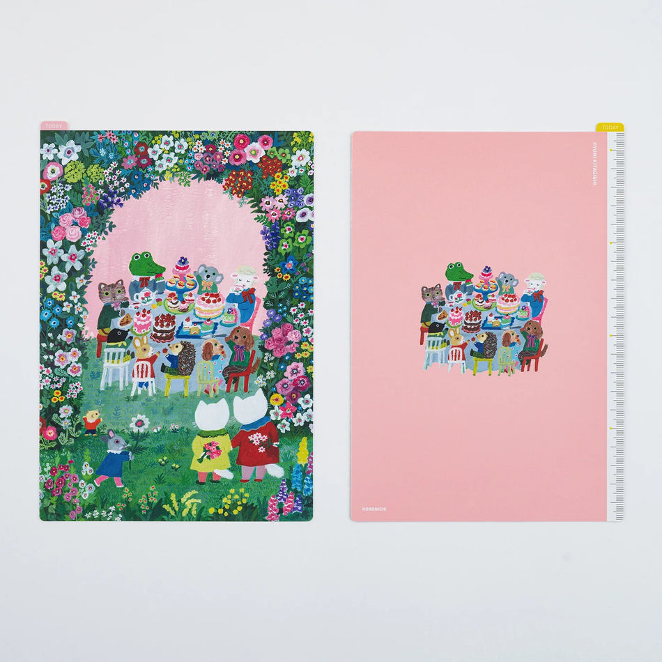 Hobonichi Techo Accessories Yumi Kitagishi: Hobonichi Pencil Board for A5 Size (In the Garden)