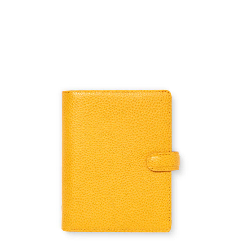 Filofax Finsbury Pocket Leather Organizer - Mustard