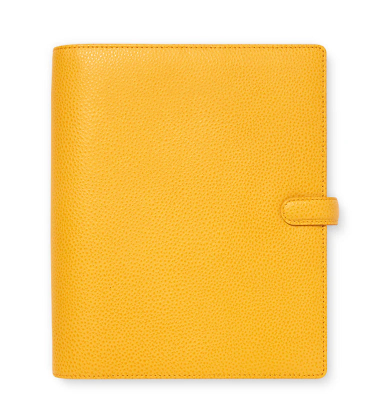 Filofax Finsbury A5 Leather Organizer - Mustard