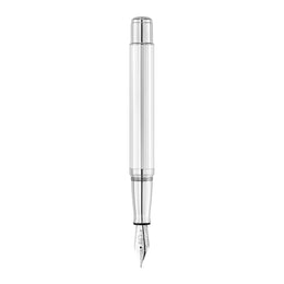 Waldmann Commander 23 (Steel Nib) - Sterling Silver with Blue Lacquer Cap