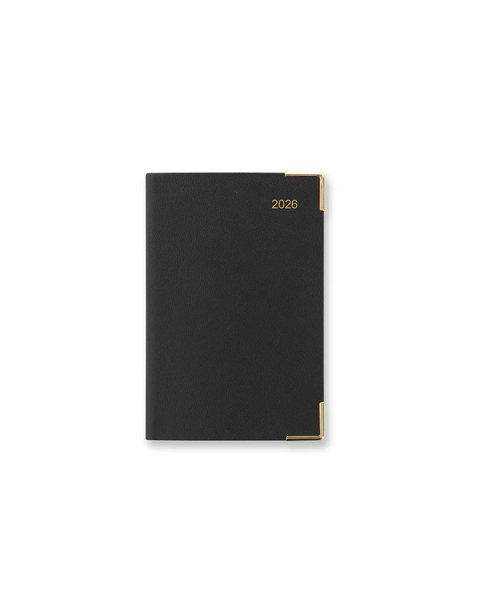 LETTS 2026 Classic Weekly Gold Corners 3x4 - Black