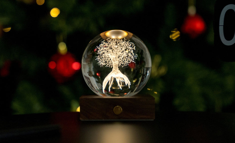 Gingko Amber Crystal Light - Life Tree