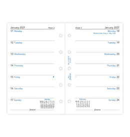Filofax 2027 Mini Week on One Page Refill