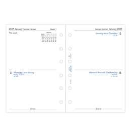 Filofax 2027 Pocket Two Days on One Page Refill