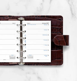 Filofax 2027 Pocket Week on One Page Refill