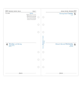 Filofax 2027 Personal Two Days On One Page
