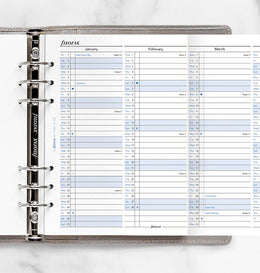 Filofax 2027 A5 Vertical Year Planner