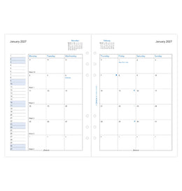 Filofax 2027 A5 Month on Two Pages