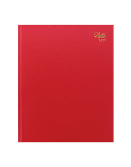 LETTS 2027 Standard Quarto Daily 8X10 - Red