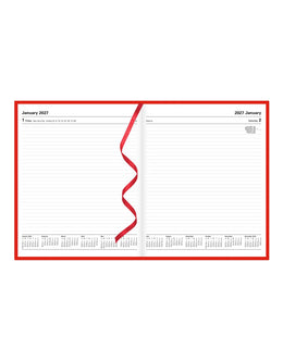 LETTS 2027 Standard Quarto Daily 8X10 - Red