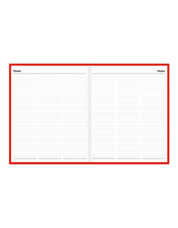 LETTS 2027 Standard Quarto Daily 8X10 - Red