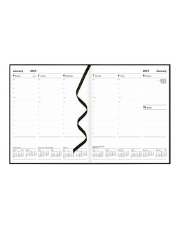 LETTS 2027 Principal Quarto Weekly 8X10 - Black