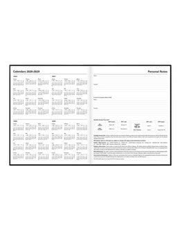 LETTS 2027 Principal Quarto Weekly 8X10 - Black