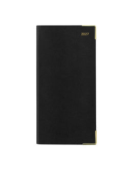 LETTS 2027 Classic Weekly Gold Corners 3x6 - Black