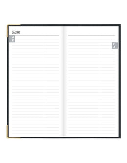 LETTS 2027 Classic Weekly Gold Corners 3x6 - Black