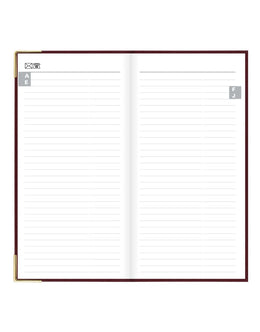 LETTS 2027 Classic Weekly Gold Corners 3x6 - Burgundy