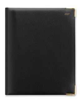 Letts 2027 Classic Weekly Gold Corners 8X10 - Black
