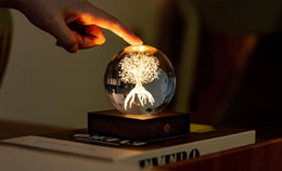 Gingko Amber Crystal Light - Life Tree