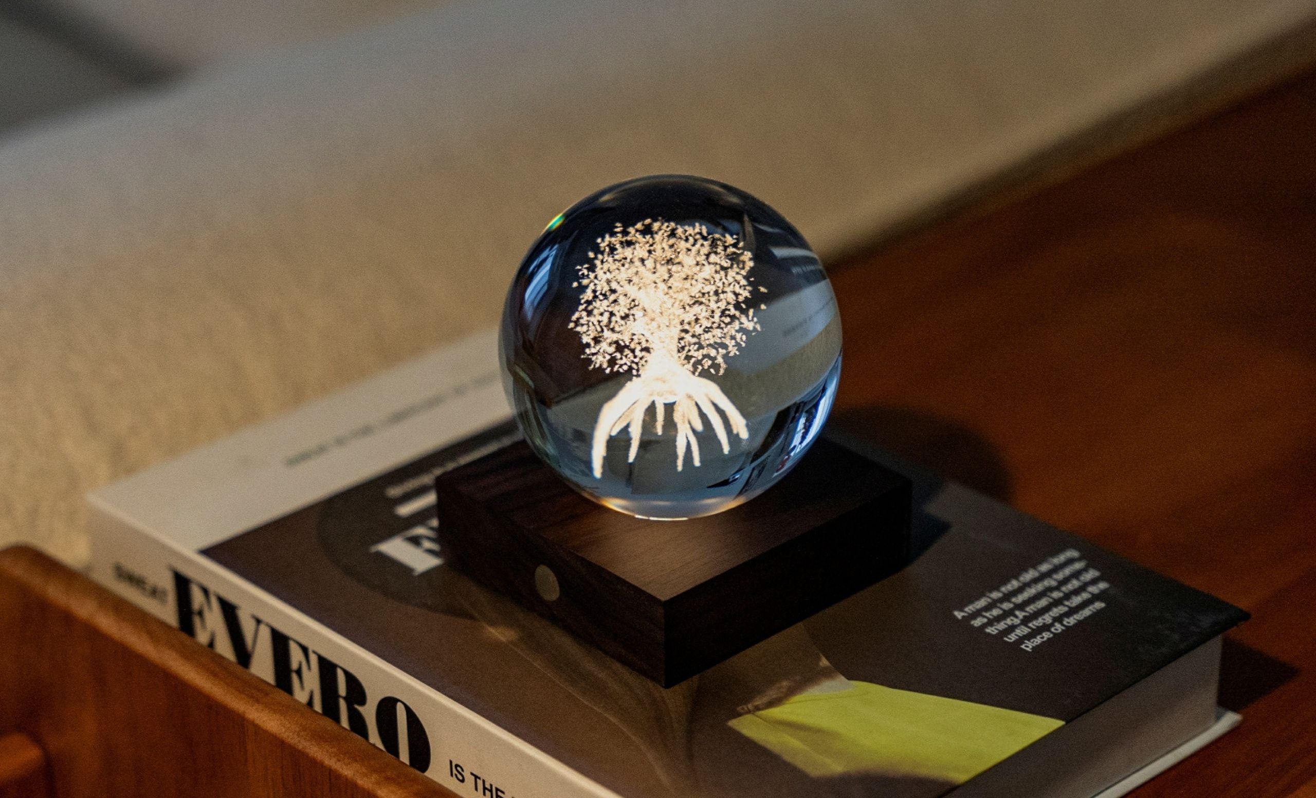 Gingko Amber Crystal Light - Life Tree - Thumbnail 4