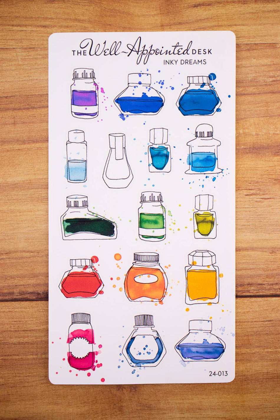 Inky Dreams Ink Bottle Sticker Sheet (24-013)