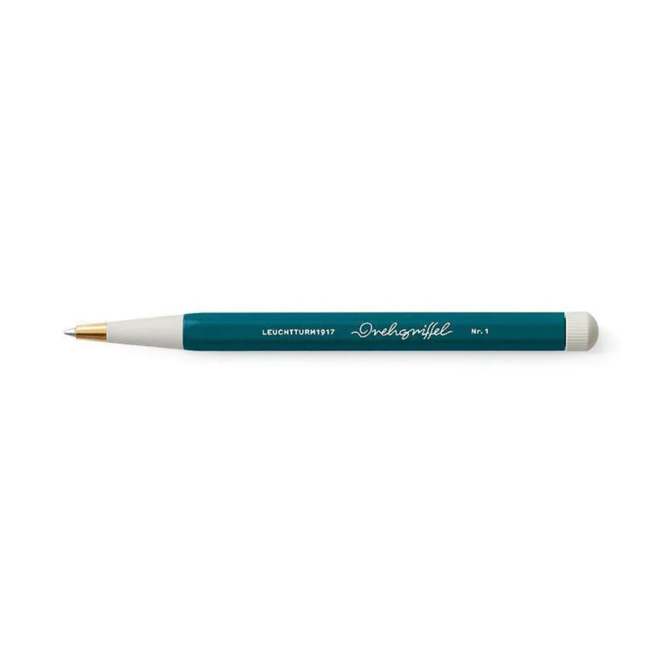 Leuchtturm1917 Pacific Green, Drehgriffel Nr. 1, pen with black gel ink (d)