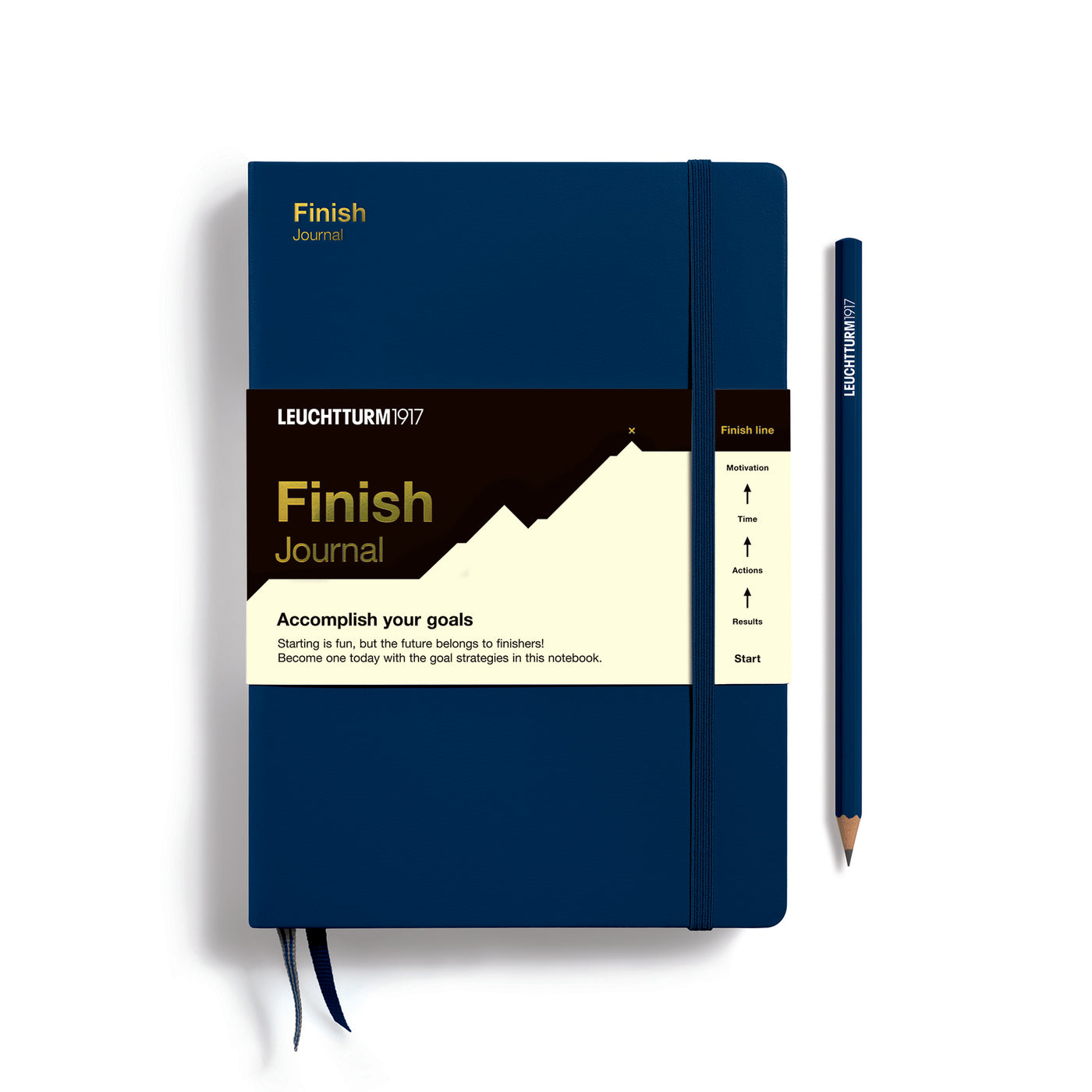 LEUCHTTURM1917 Finish Journal Medium (A5), Hardcover - Navy Blue