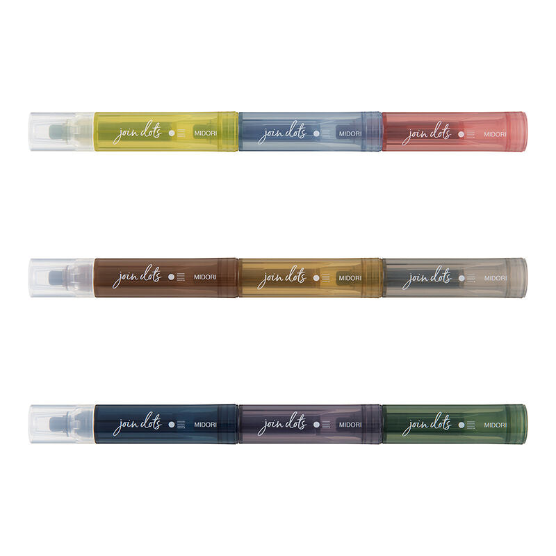 Midori Connecting Pen Join Dots - Grayish Tone