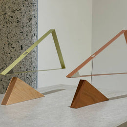 Moving sculpture Plant dyed Aluminum | Sail away: Pink