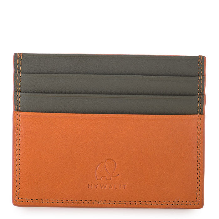 Mywalit RFID Double Sided CC Holder Tan-Olive