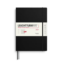 LEUCHTTURM1917 2027 A4+ Weekly Planner & Notebook - Black