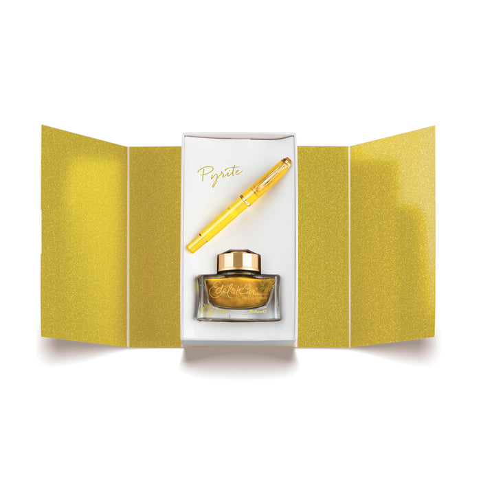 Pelikan Classic 200 Pyrite SE Fountain Pen and Ink Gift Set