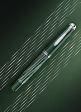 Pelikan Souverän® M815 Metal Striped Green Fountain Pen