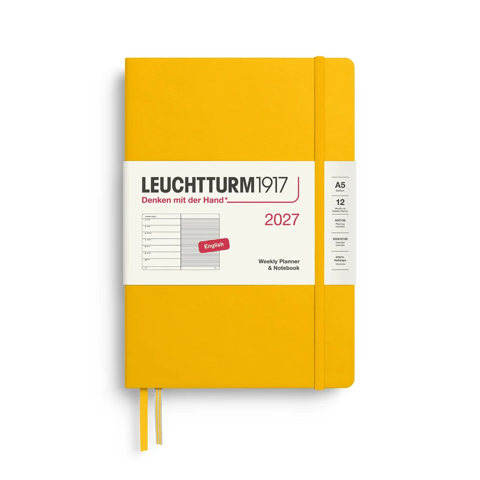 Leuchtturm1917 2027 A5 Weekly Planner & Notebook - Sunflower
