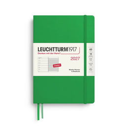 Leuchtturm1917 2027 A5 Weekly Planner & Notebook - Spring Leaf